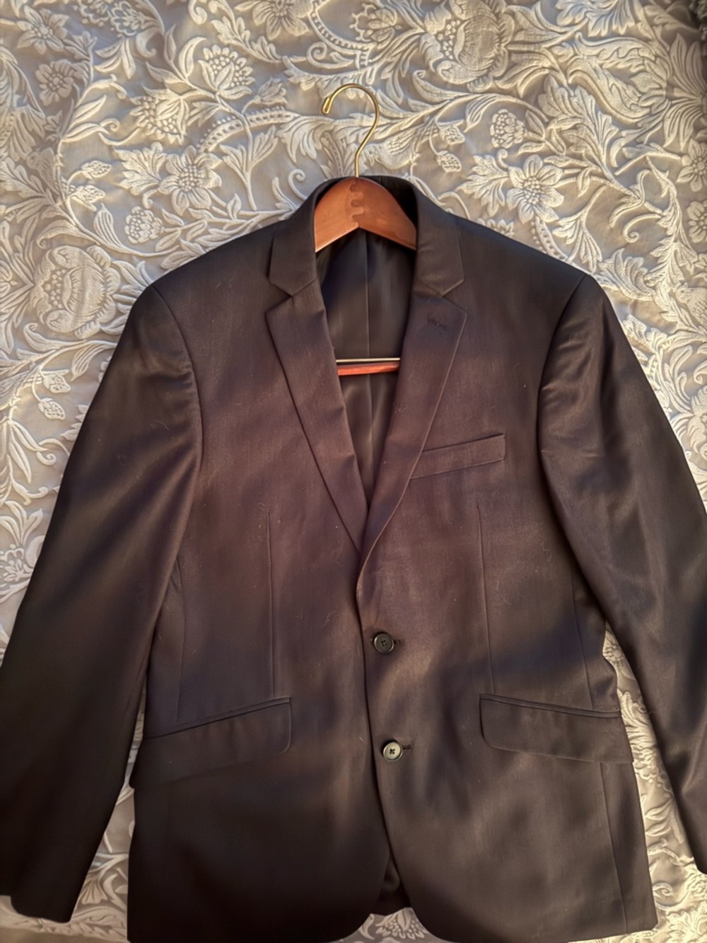 Van Heusen Men's Dark Black Two-Button Sport Coat